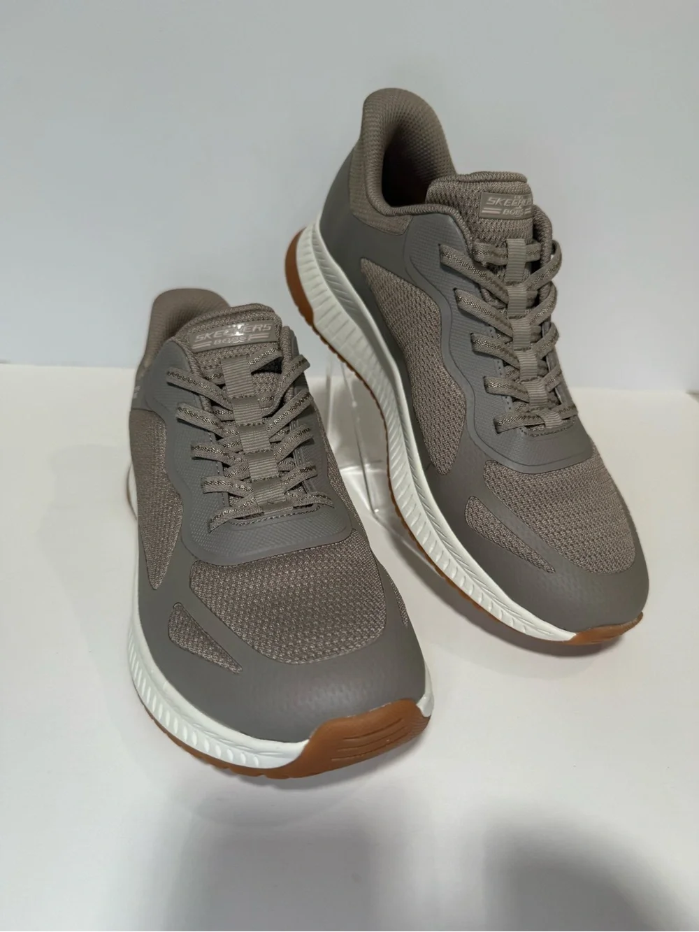 Skechers Women’s Taupe and Gum Lightweight Sneakers